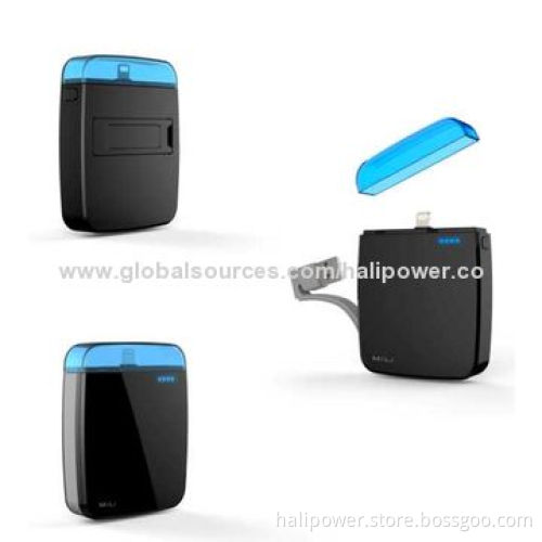 2,200mAh Lightning Connector Battery Charger, Kickstand Design, Stylish and Compact